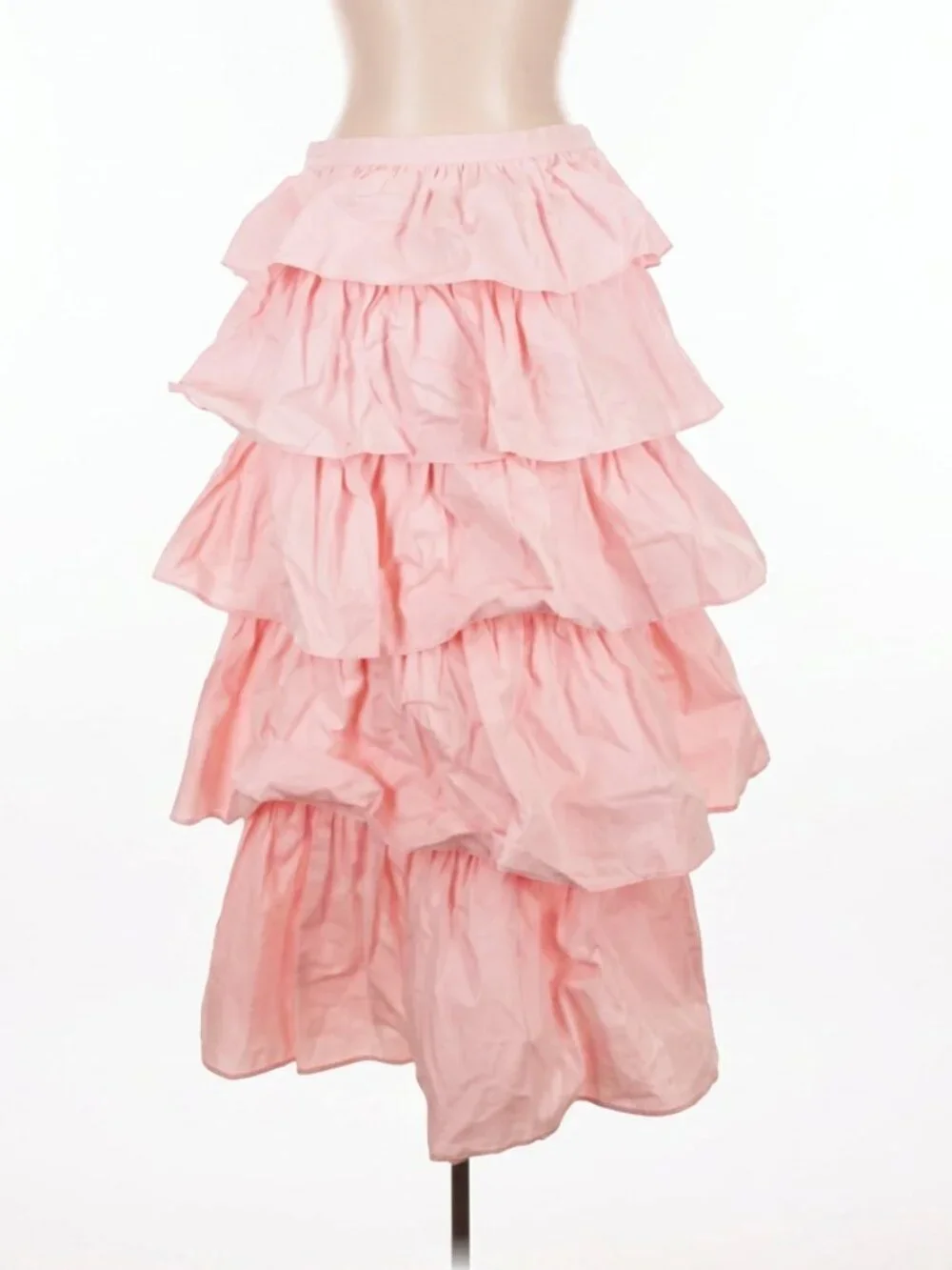 LACEMADE Fleur Poetry pink cotton ruffle skirt - Picture 7 of 10